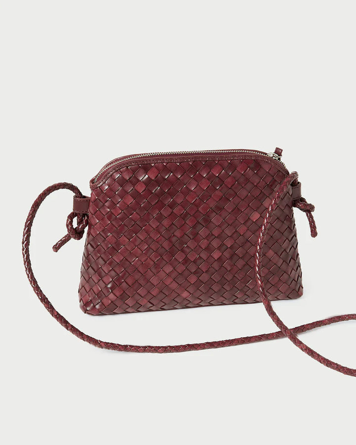 Mallory Woven Leather Crossbody - More Colors Available