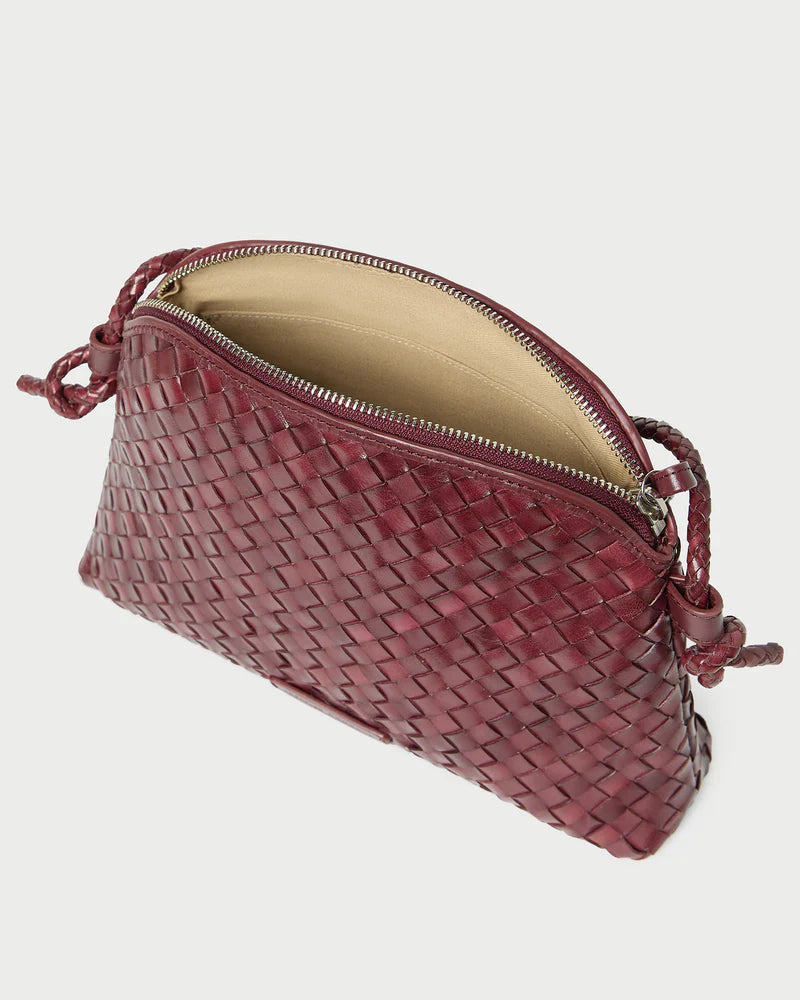 Mallory Woven Leather Crossbody - More Colors Available