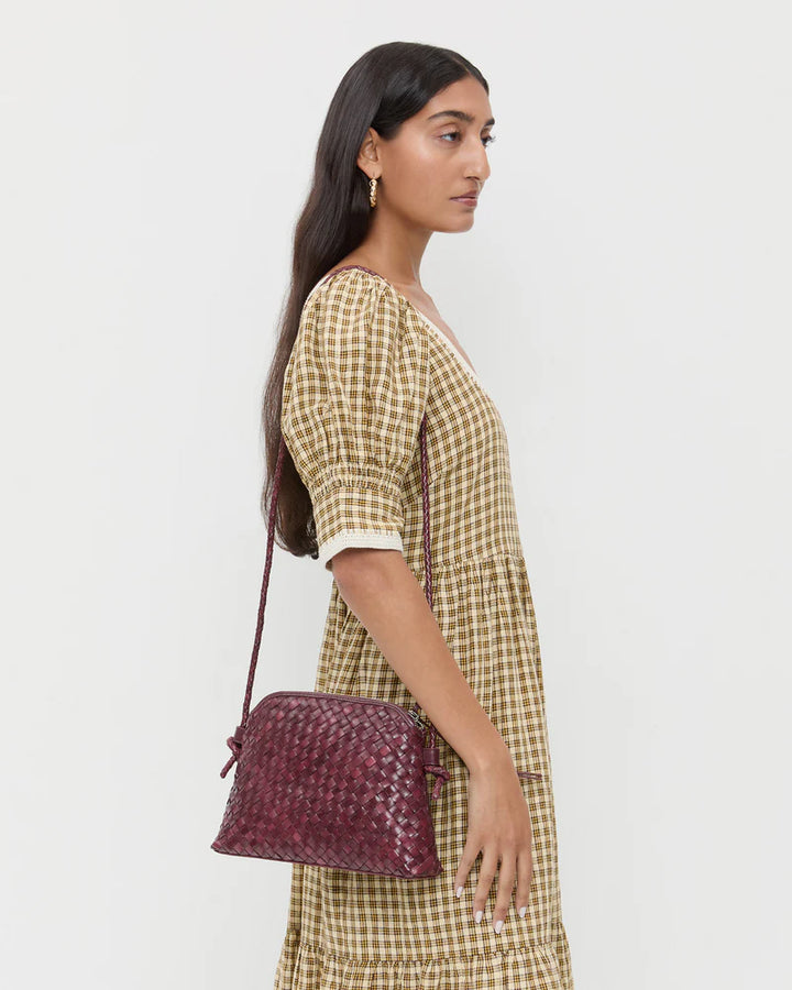 Mallory Woven Leather Crossbody - More Colors Available