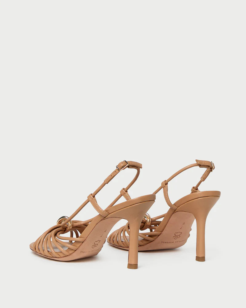 Mareka Dune Leather Heeled Sandal - Khaki
