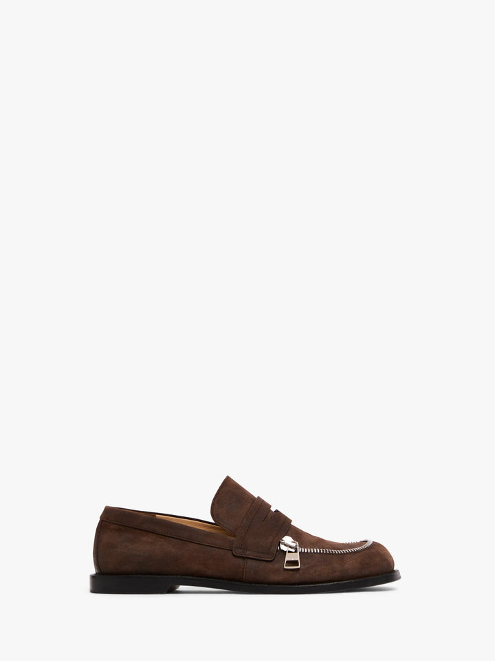 SUEDE BIKER MOCCASIN - Deep Walnut