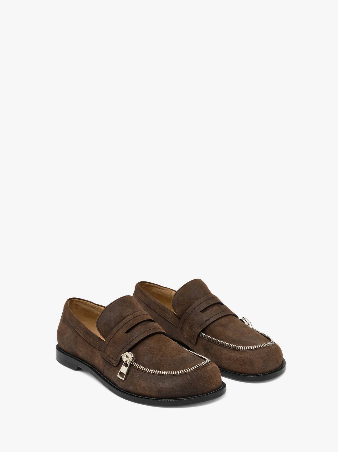 SUEDE BIKER MOCCASIN - Deep Walnut