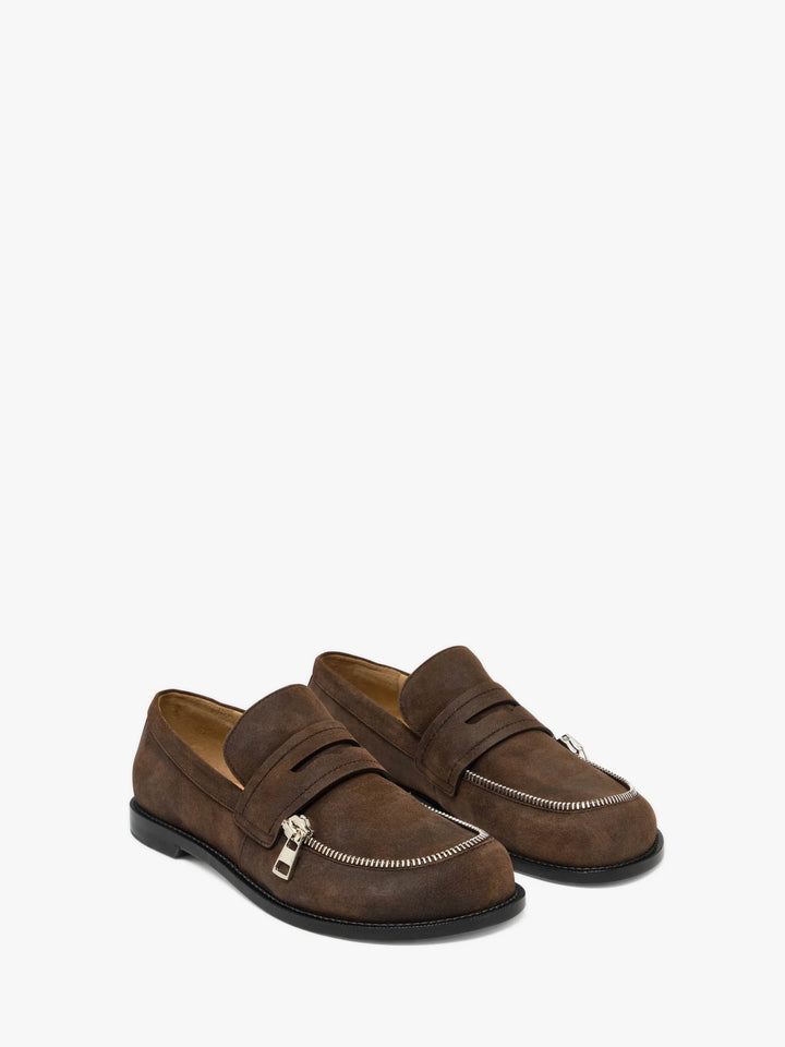 SUEDE BIKER MOCCASIN - Deep Walnut