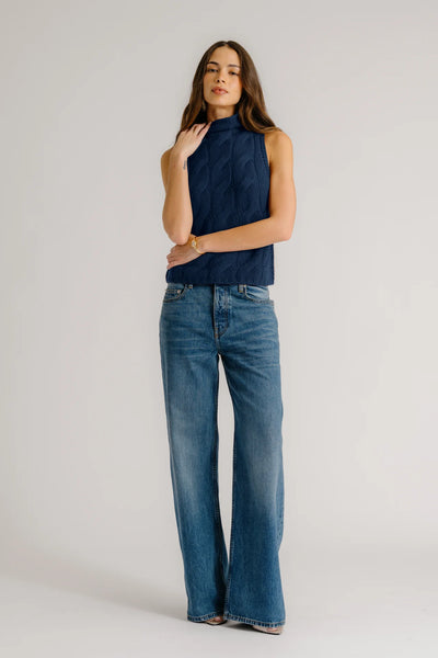 SALVIA SLEEVELESS TURTLENECK - More Colors Available