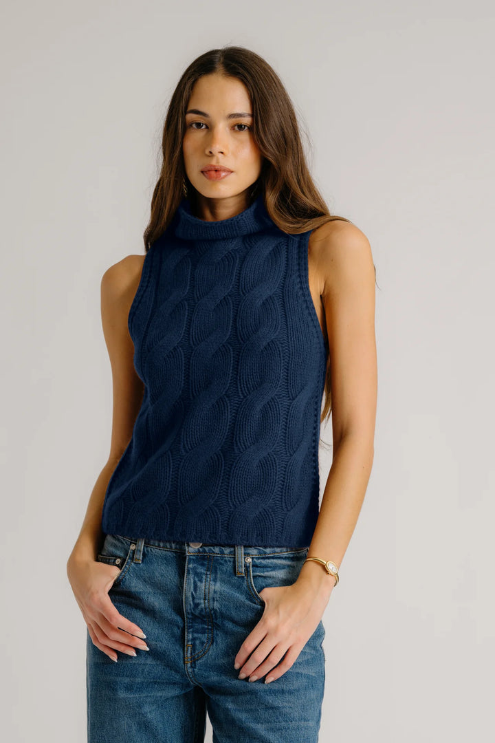 SALVIA SLEEVELESS TURTLENECK - More Colors Available