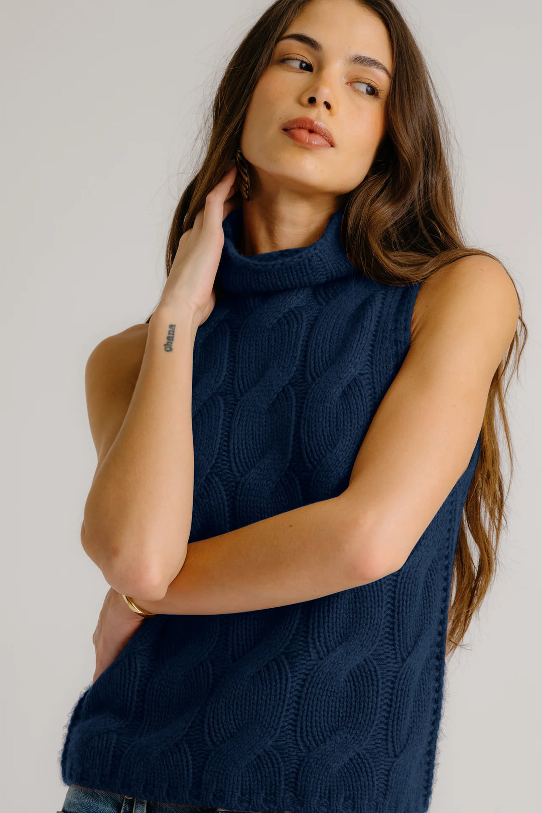 SALVIA SLEEVELESS TURTLENECK - More Colors Available
