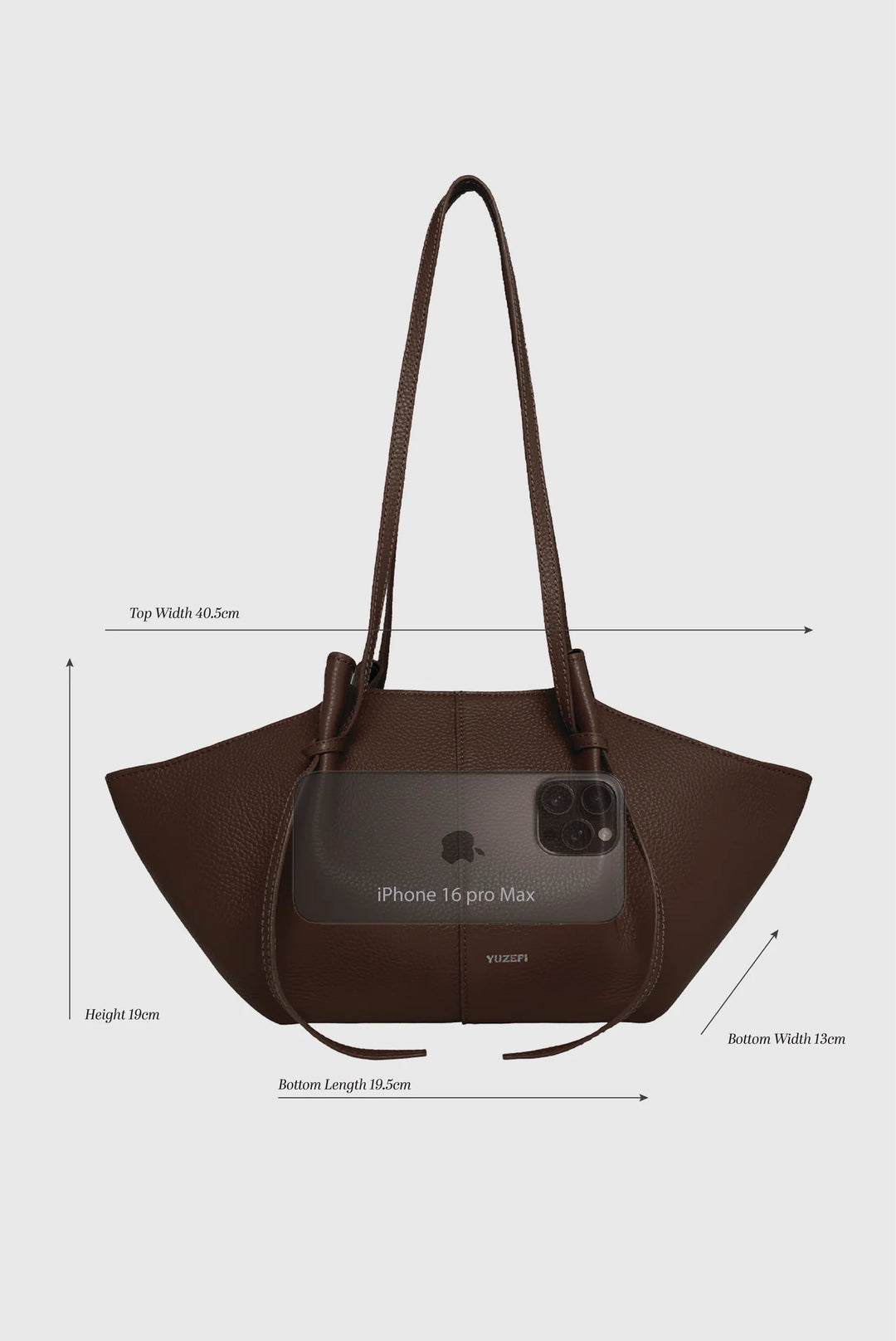 Mochi Tote in Hazel Pebble Grain Leather