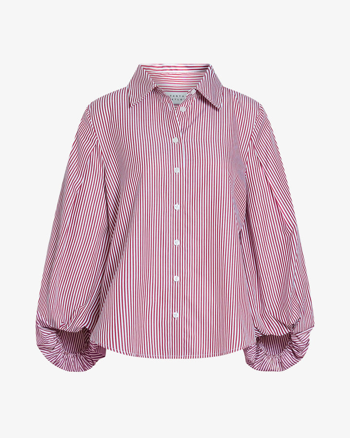 Marina Top - White/Garnet