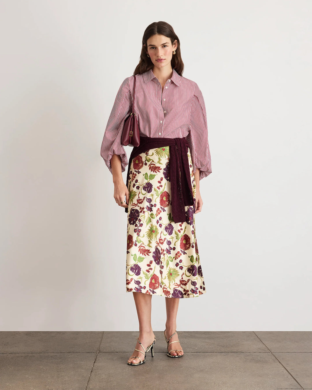 Marina Top - White/Garnet