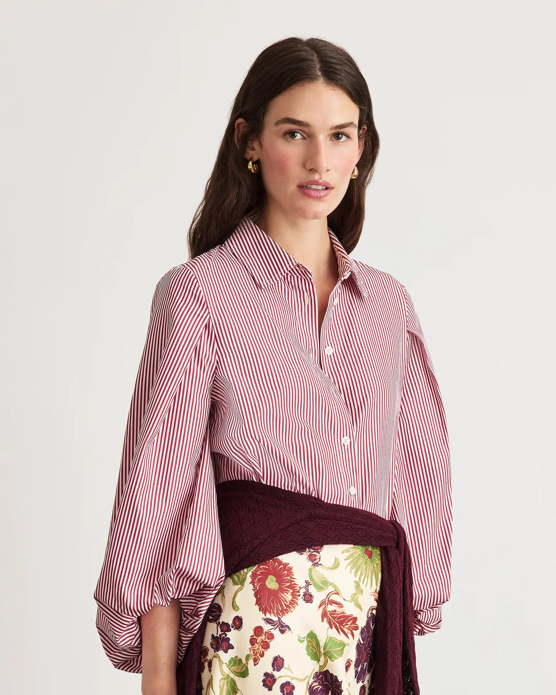 Marina Top - White/Garnet