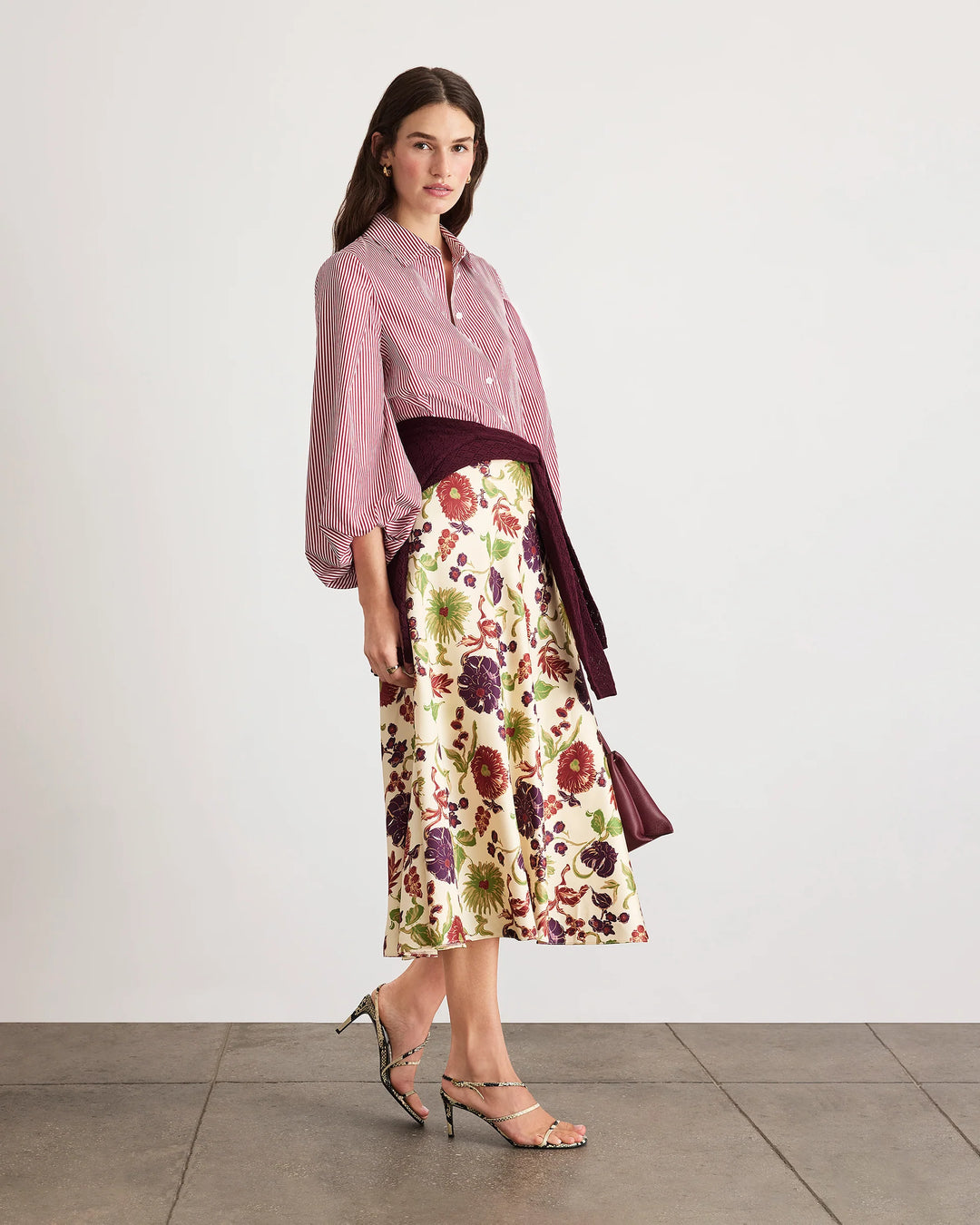 Marina Top - White/Garnet