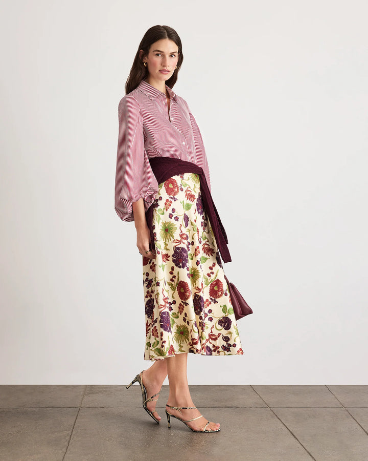 Marina Top - White/Garnet