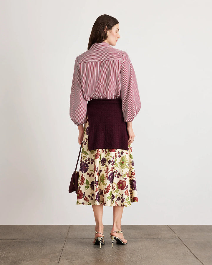 Marina Top - White/Garnet