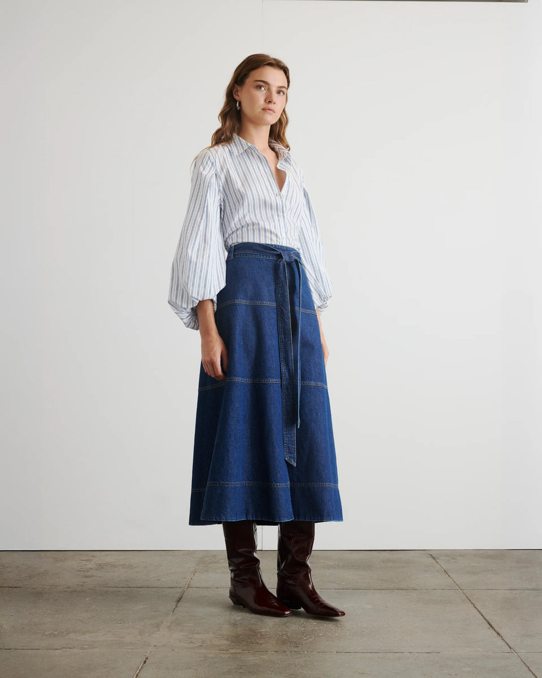 Hudley Skirt - Classic Indigo Blue