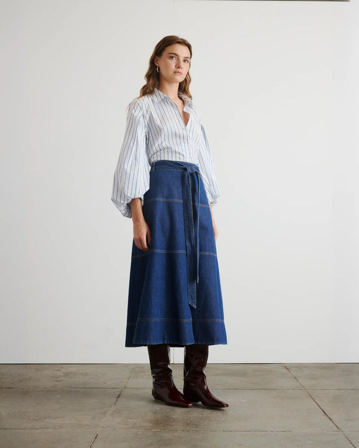 Hudley Skirt - Classic Indigo Blue