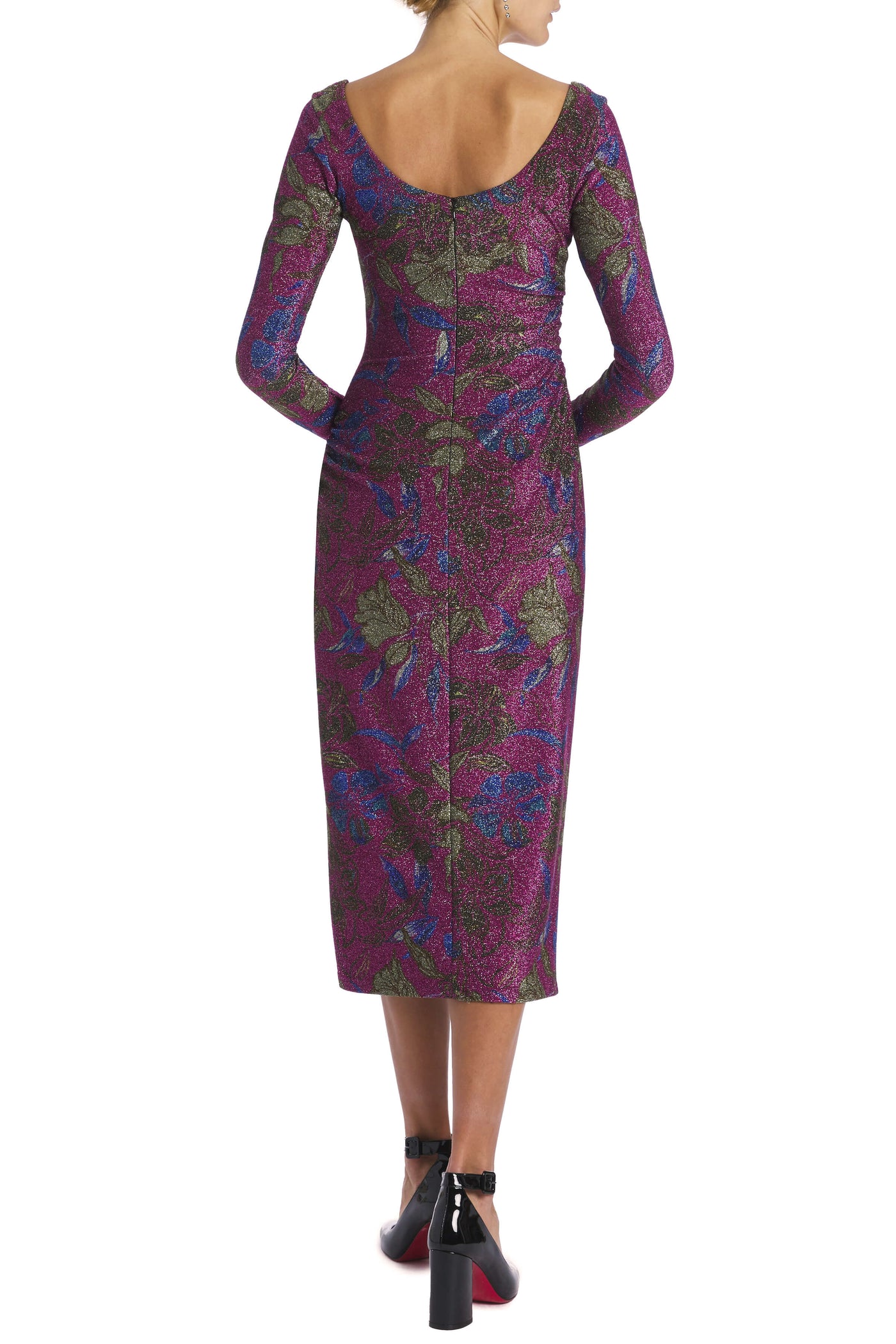 Jude Long Sleeve Midi Dress with Side Slit
