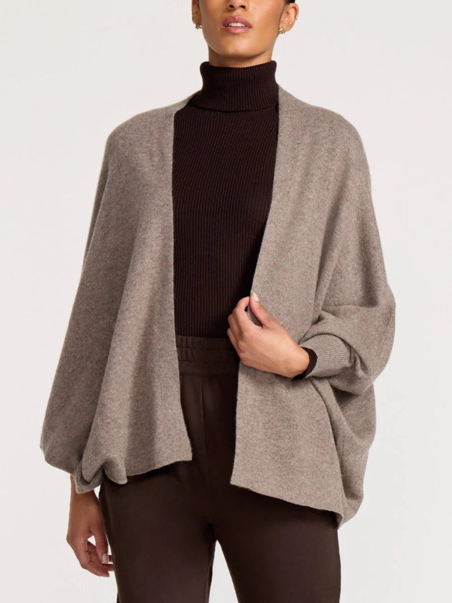 Maya Cashmere Shrug - Otter Melange