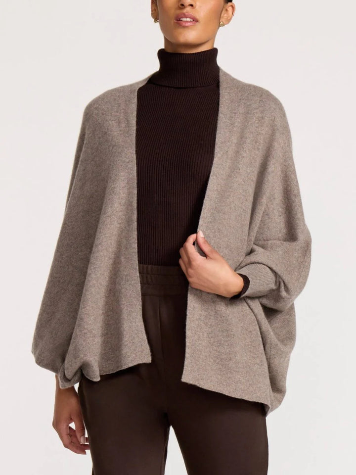 Maya Cashmere Shrug - Otter Melange