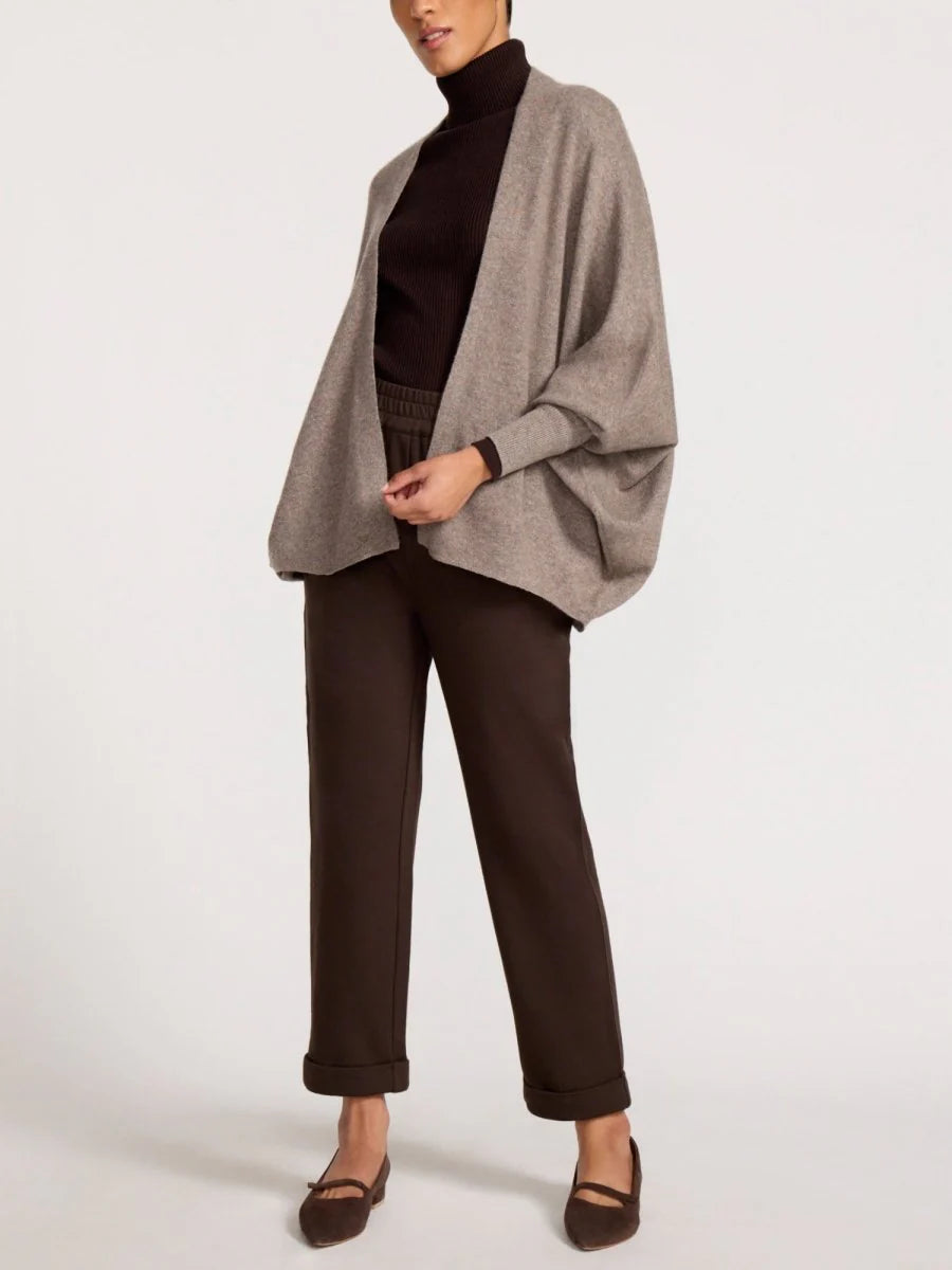 Maya Cashmere Shrug - Otter Melange