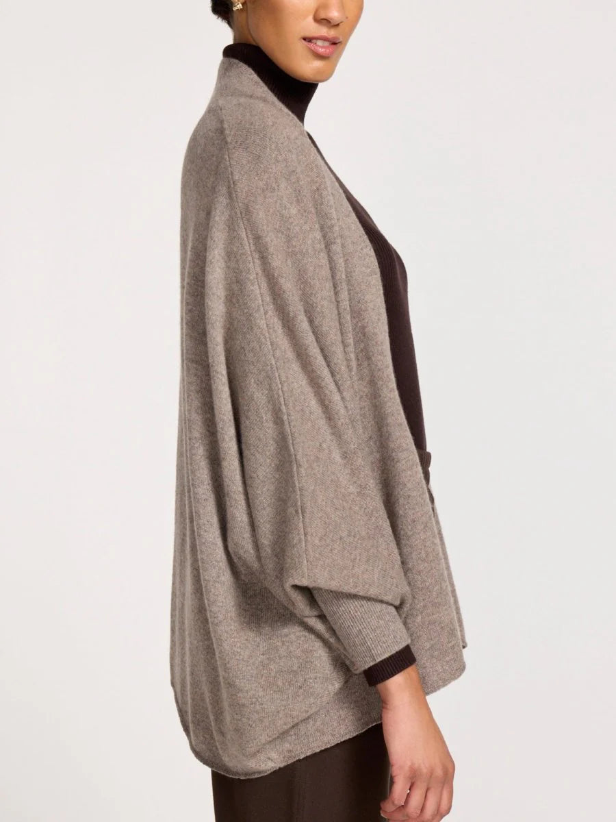 Maya Cashmere Shrug - Otter Melange