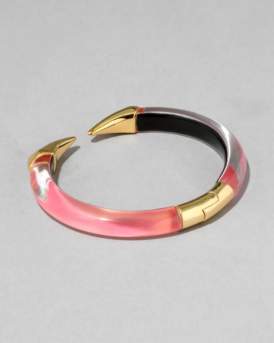 Mirrored Pyramid Lucite Brake Hinge - More Colors Available