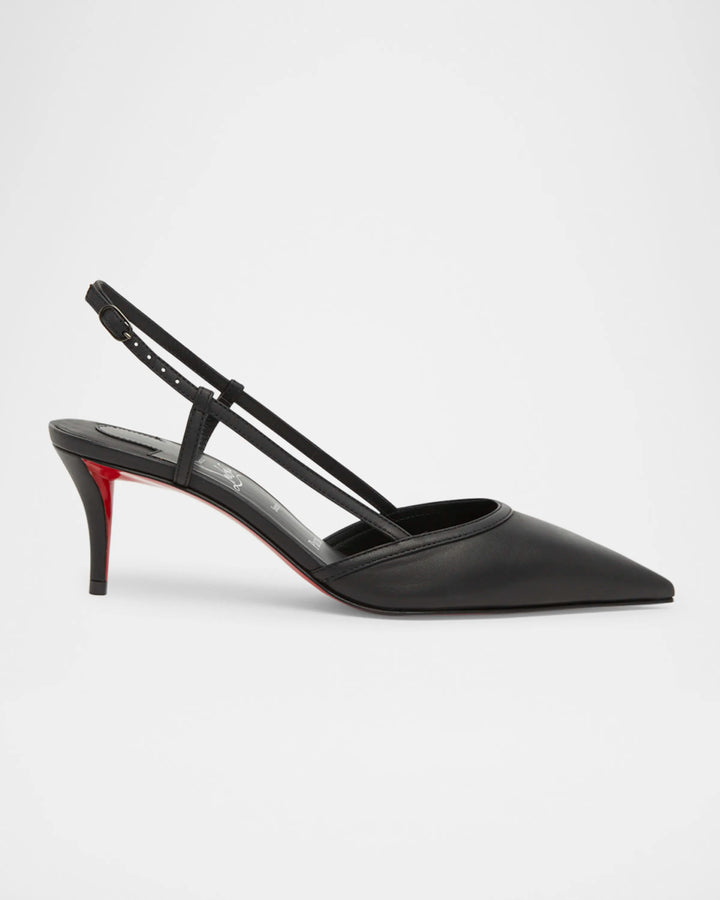 Miss Z Sling 60 Leather Pumps - Black