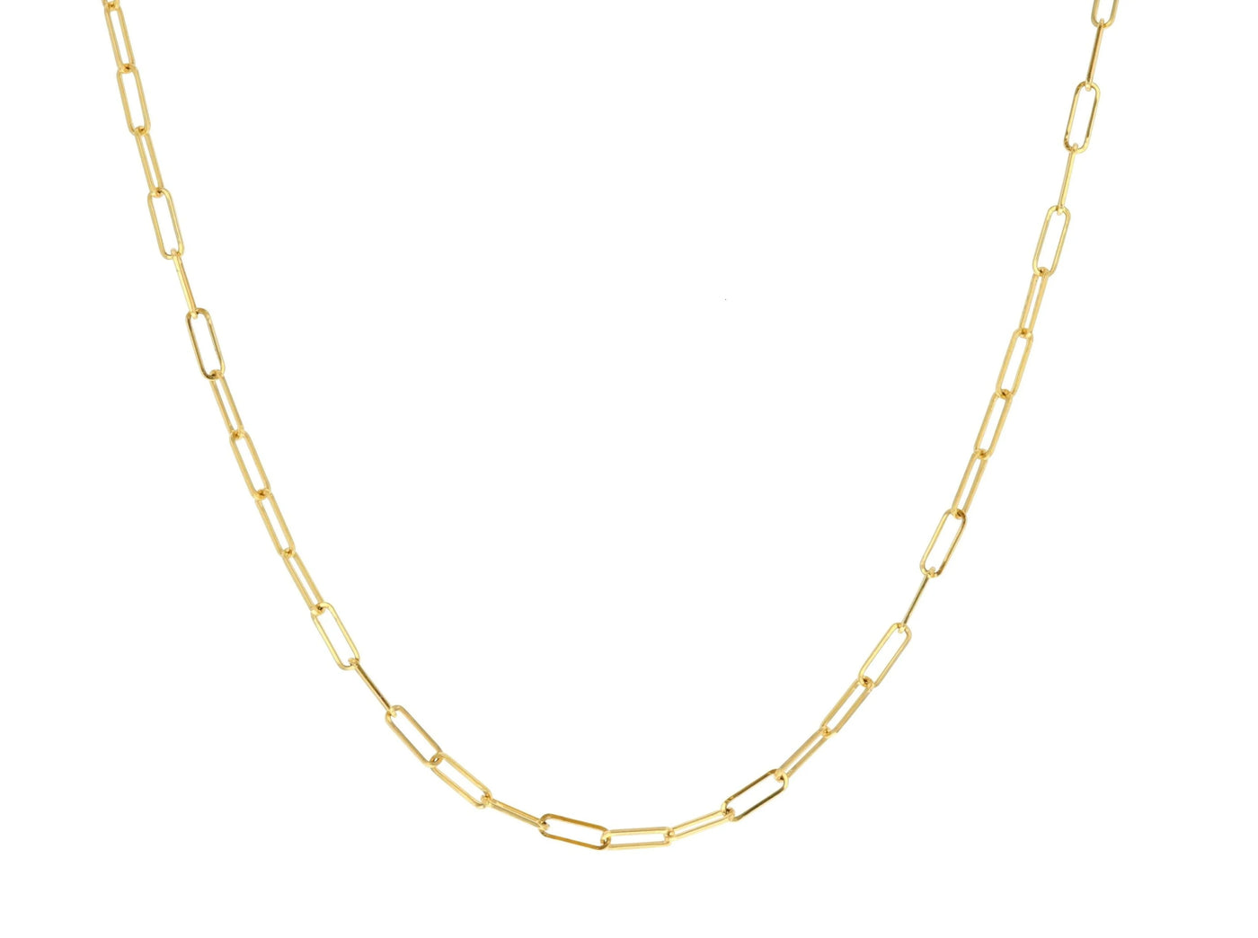 14K Baby Link Chain Necklace 20" - Yellow Gold