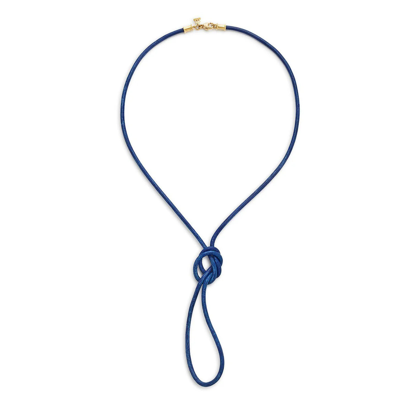 18K Blue Leather Cord - 32"