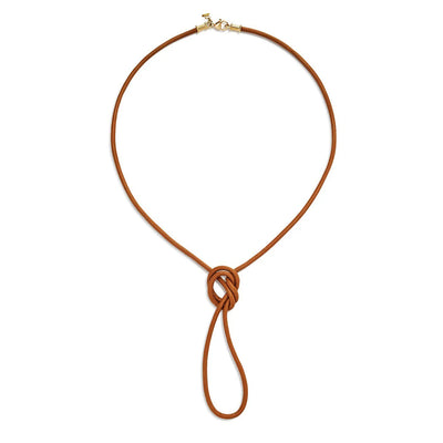 18K Natural Leather Cord - 32"