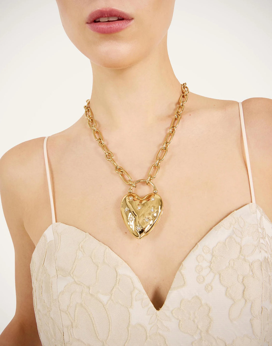 Love Star Necklace - 24K Gold Plate & Swarovski Crystals