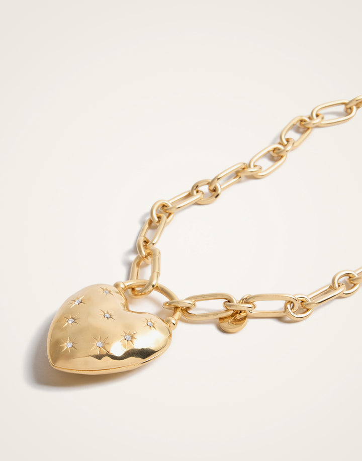 Love Star Necklace - 24K Gold Plate & Swarovski Crystals