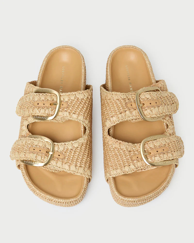 Nico Natural Two−Band Sandal - Rattan