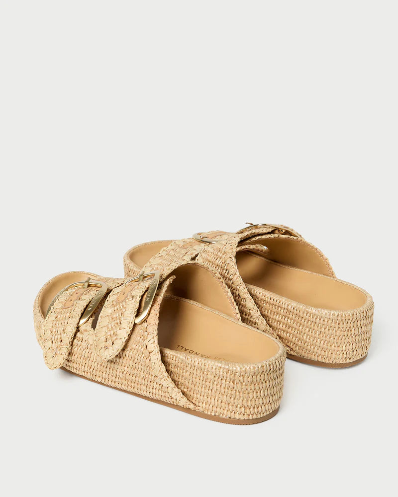 Nico Natural Two−Band Sandal - Rattan
