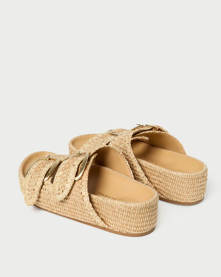 Nico Natural Two−Band Sandal - Rattan