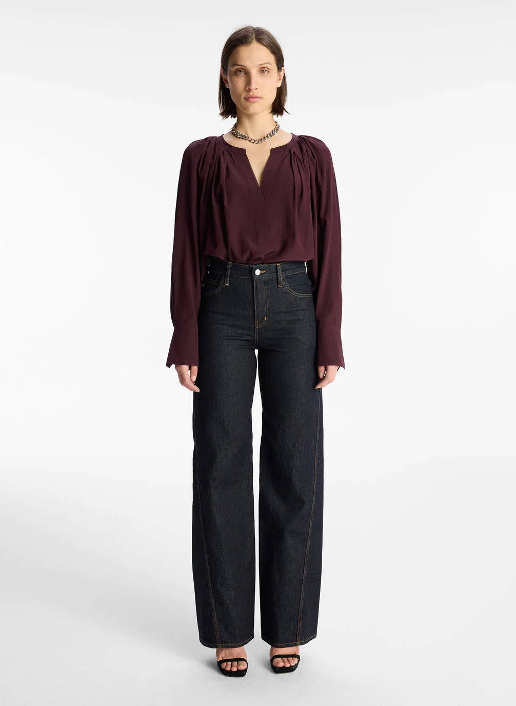 Nomad Silk Top - Chicory