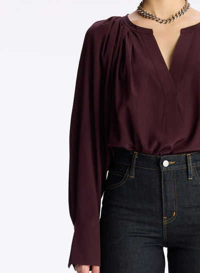 Nomad Silk Top - Chicory