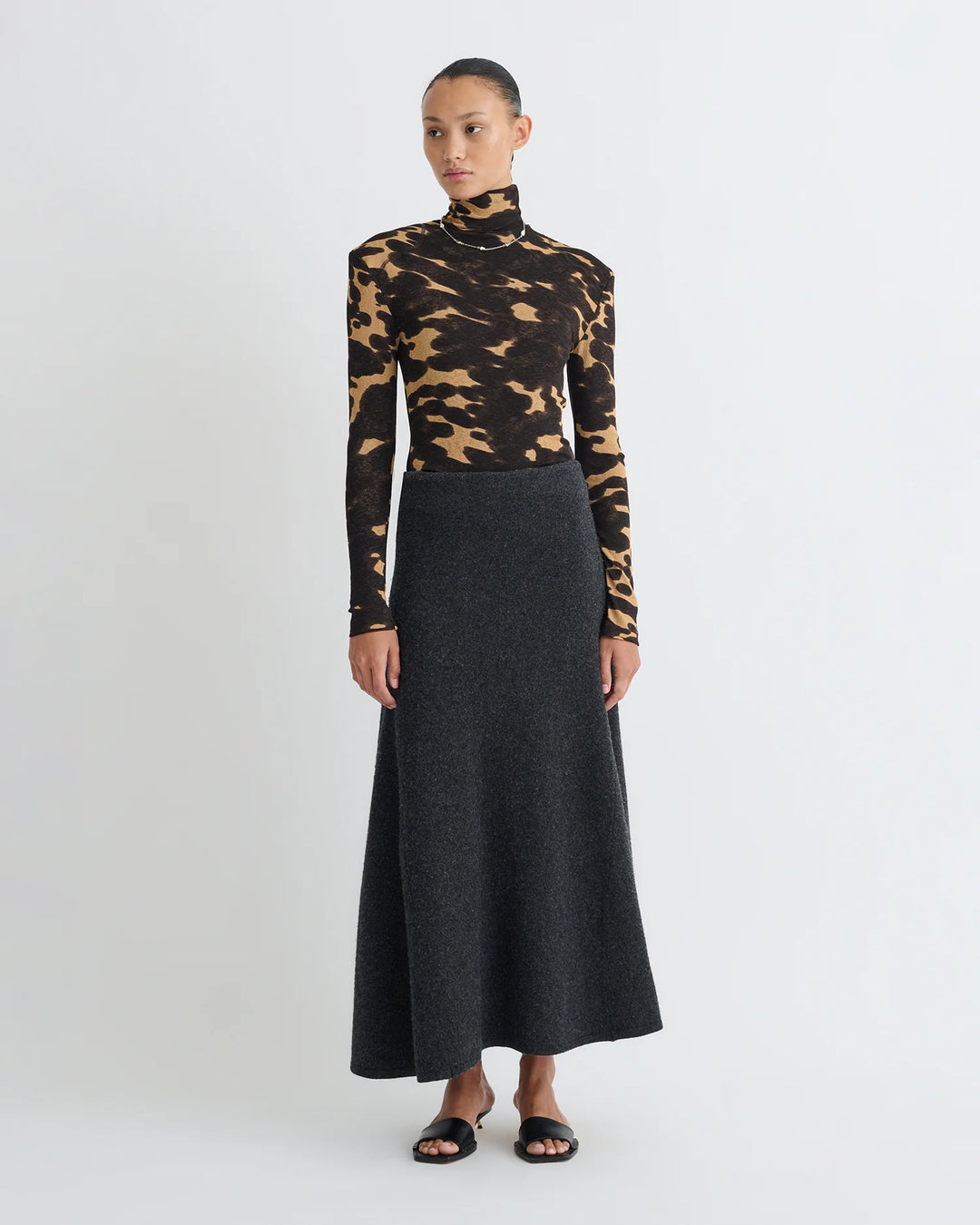 NAYELI TOP - Midnight Mocha Apricot