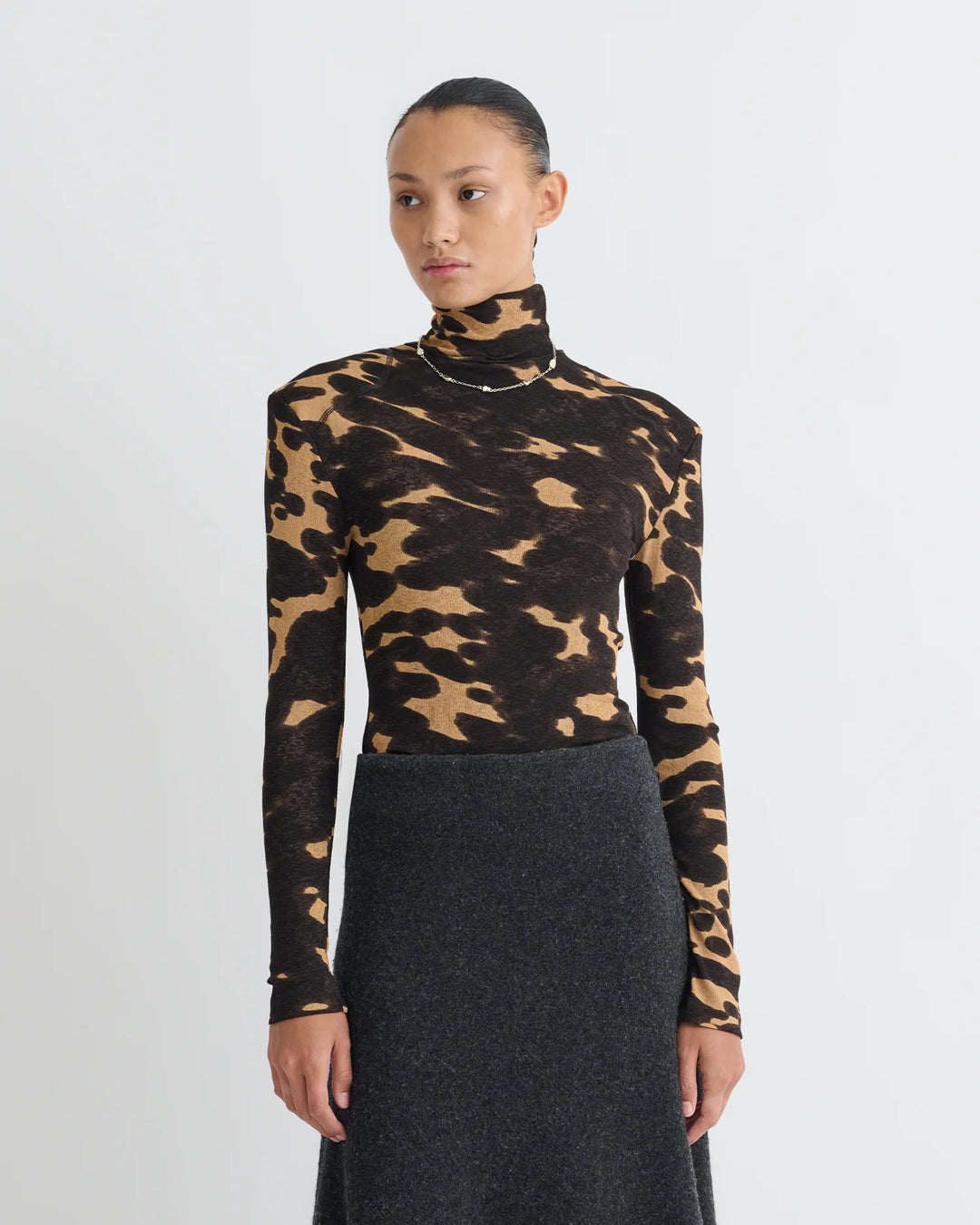 NAYELI TOP - Midnight Mocha Apricot