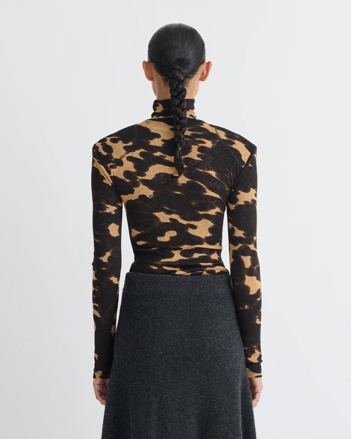 NAYELI TOP - Midnight Mocha Apricot