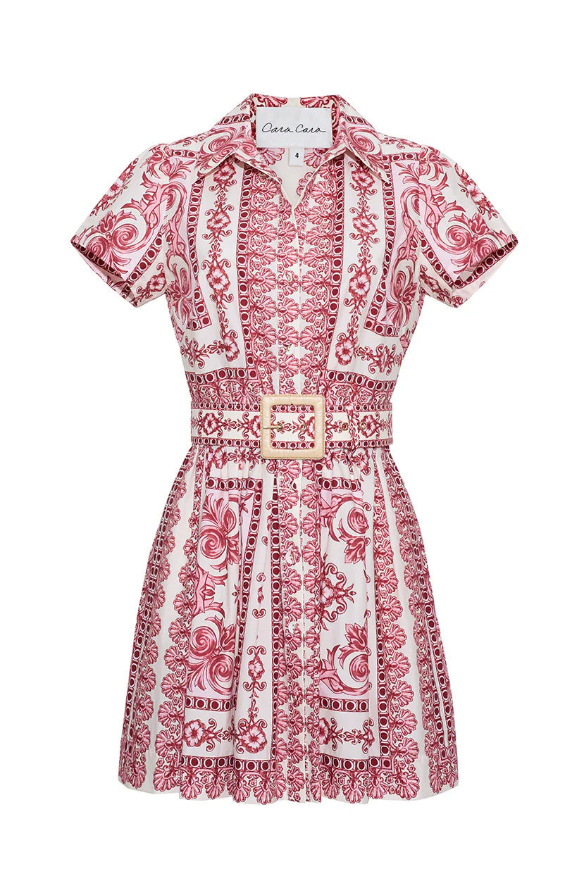 Noela Mini Dress - Red Multi