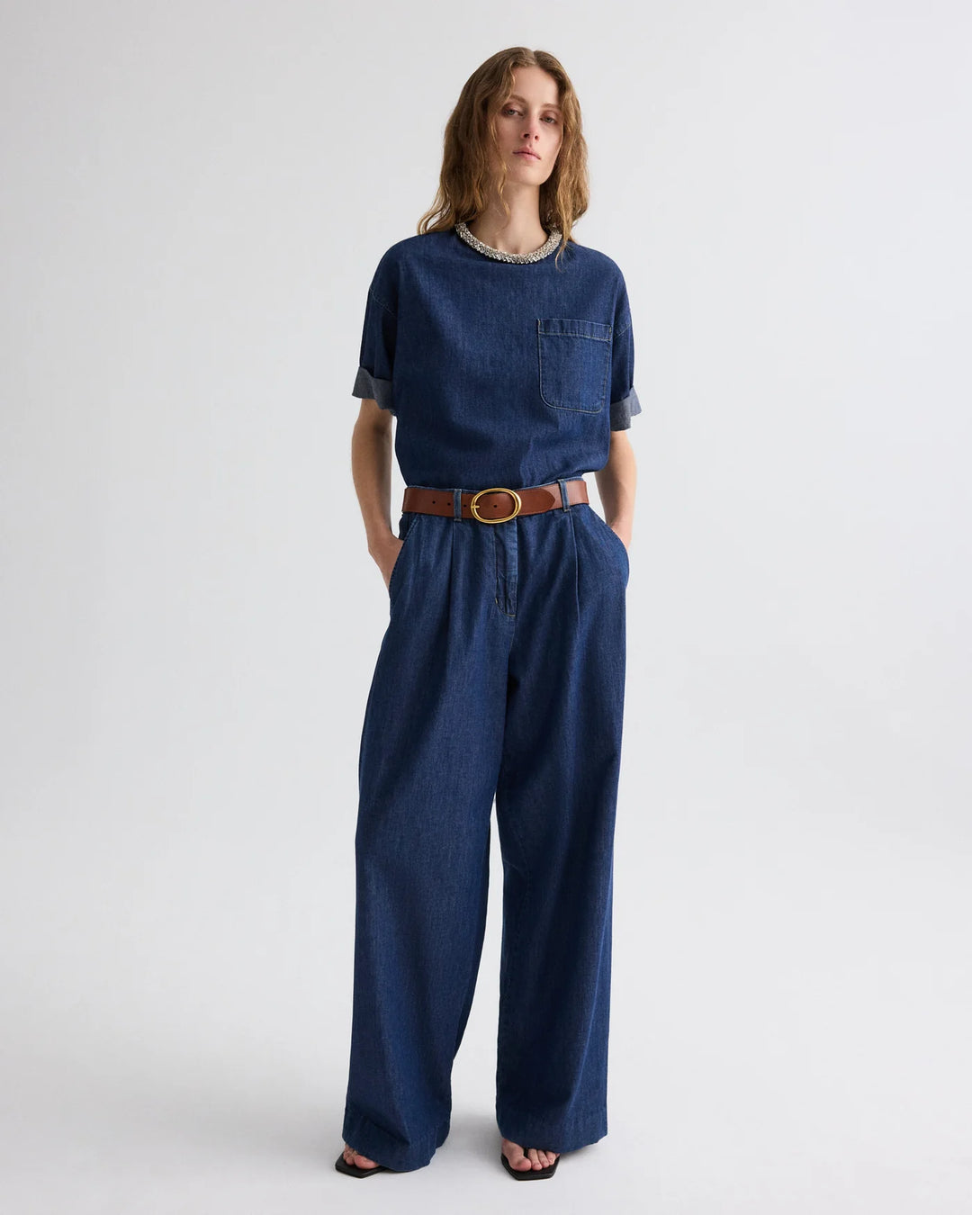 TWP - Ex T with Crystal Collar - Med Blue