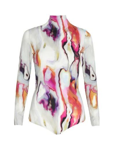Olante Bodysuit - Iridescent Marble