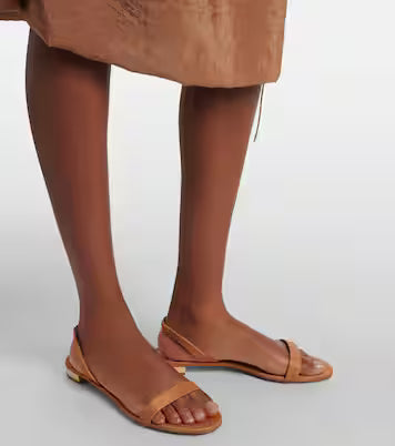So Nude sandal flat - Cognac