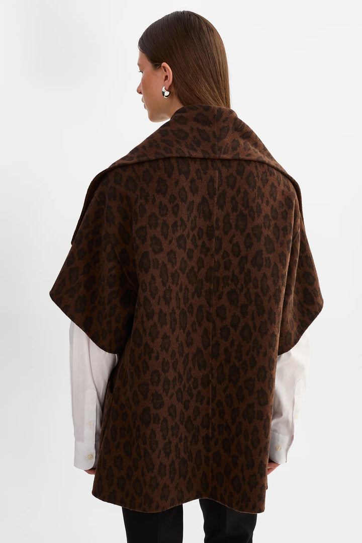 Penelope Wool Coat - Animal Print