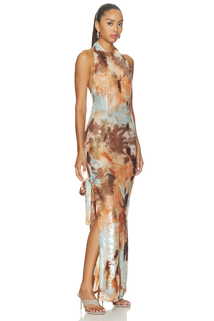 Bex Dress - Brown Multi