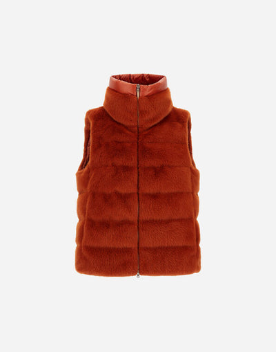 Alternatie Beaver Fur Vest - Orange