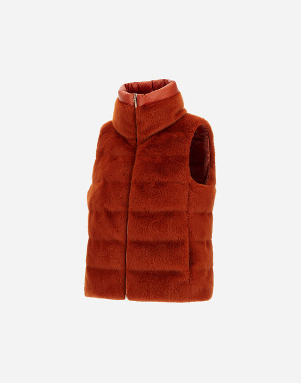Alternatie Beaver Fur Vest - Orange