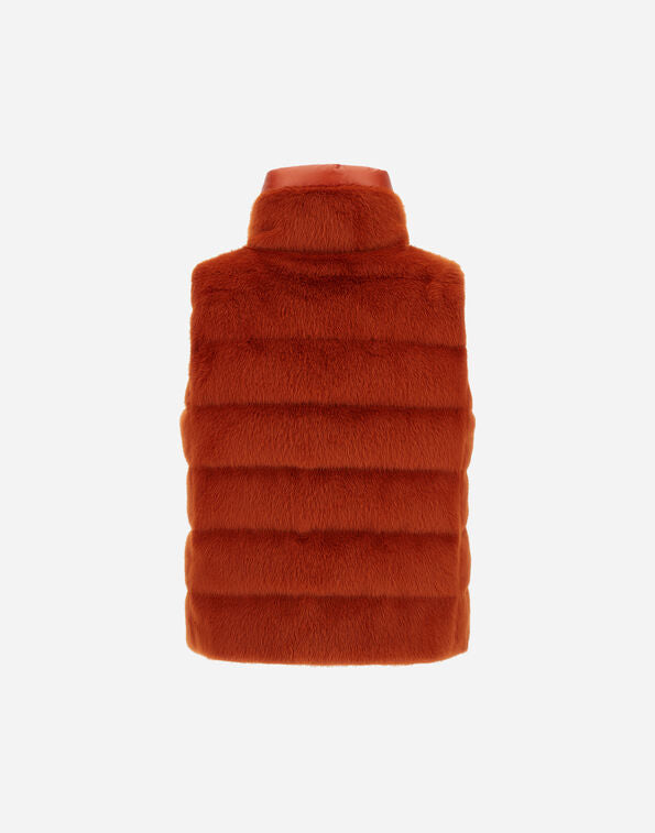 Alternatie Beaver Fur Vest - Orange