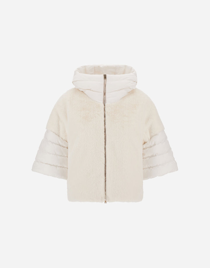 Herno Faux-Fur & Puffer Cape - More Colors Available
