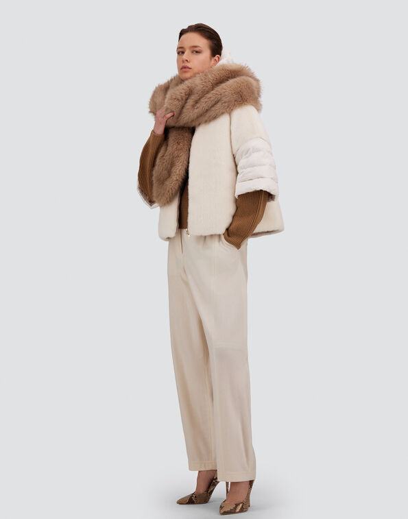 Herno Faux-Fur & Puffer Cape - More Colors Available
